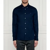 Koszule męskie - Tommy Hilfiger Koszula DOBBY | Slim Fit - miniaturka - grafika 1