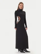 Sukienki - Patrizia Pepe Sukienka wieczorowa 2A2968 J338 Czarny Regular Fit - miniaturka - grafika 1