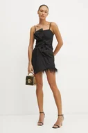 Sukienki - Silvian Heach sukienka CANELLAS kolor czarny mini dopasowana CVA24044VE - miniaturka - grafika 1