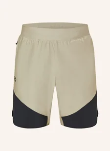 Under Armour Szorty Treningowe Ua Peak beige - Spodenki damskie - miniaturka - grafika 1