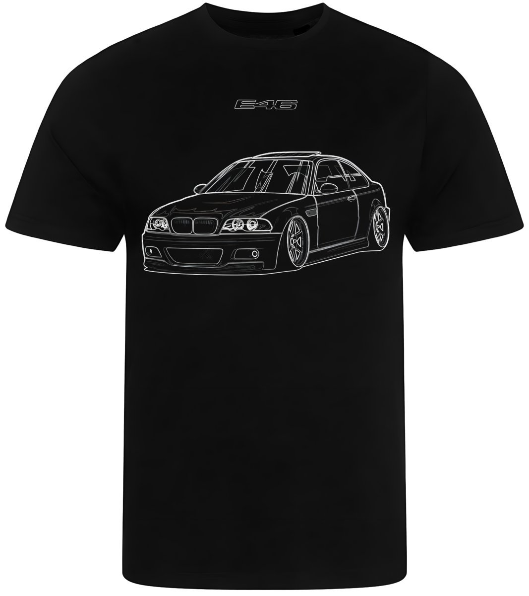 KOSZULKA MĘSKA NADRUK BMW E 46 DLA TATY NA URODZINY PREZENT PREMIUM M