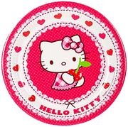 Urodziny dziecka - Talerzyki papierowe Hello Kitty, 23 cm, 8 sztuk - miniaturka - grafika 1