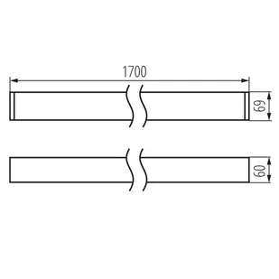 Oprawa liniowa led 33W 4550lm, 4000K czarny AL-LL-NW-MAT-B-NT - Lampy pozostałe - miniaturka - grafika 2