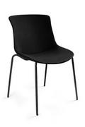Krzesła - UniqueMeble Krzesło do jadalni, salonu, easy ar, czarne - miniaturka - grafika 1