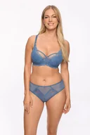 Majtki damskie - Gaia Figi Isla 1228 Koronkowe Niebieski XXXL - miniaturka - grafika 1