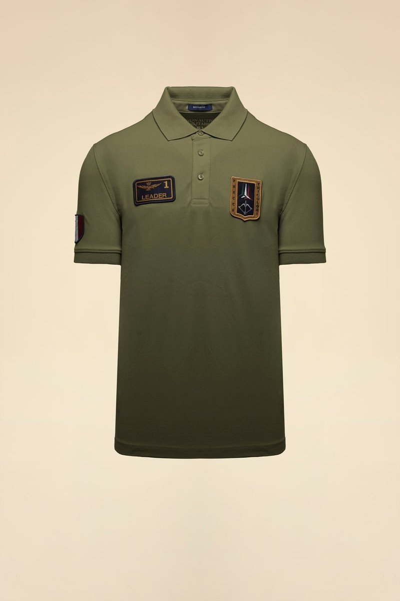Aeronautica Militare Polo Frecce Tricolori zielona 2XL