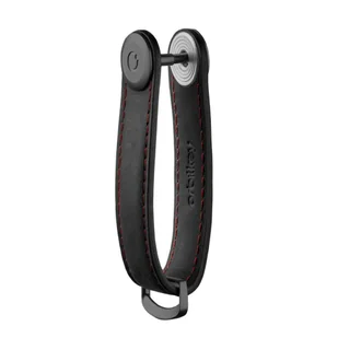 Skórzane etui na klucze Orbitkey Key Organiser Crazy Horse - obsidian / red - Etui na klucze - miniaturka - grafika 3