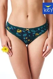 Figi damskie mini bikini (2 pack) z niskim stanem wzorzyste i gładkie LPR 537 - Majtki damskie - miniaturka - grafika 1