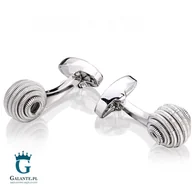 Spinki do mankietów i krawatów - Mag Mouch Spinki do mankietów Spirala UE-20910 - miniaturka - grafika 1