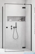 Kabiny prysznicowe - Radaway Essenza 8 Black Kdj kabina 90x100cm prawa czarny mat/szkło przejrzyste 10480612-01-01R/10470237-5401R/10113100-01-01 - miniaturka - grafika 1