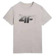 Koszulki sportowe męskie - Koszulka męska 4F Tshirt M2359 Rozmiar: XXL / Kolor: szary - miniaturka - grafika 1