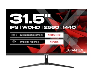JAPANNEXT JN-IPS315WQHD165F 80 cm 31,5" 2560 x 1440 px Wide Quad HD LCD Czarny - Monitory - miniaturka - grafika 1