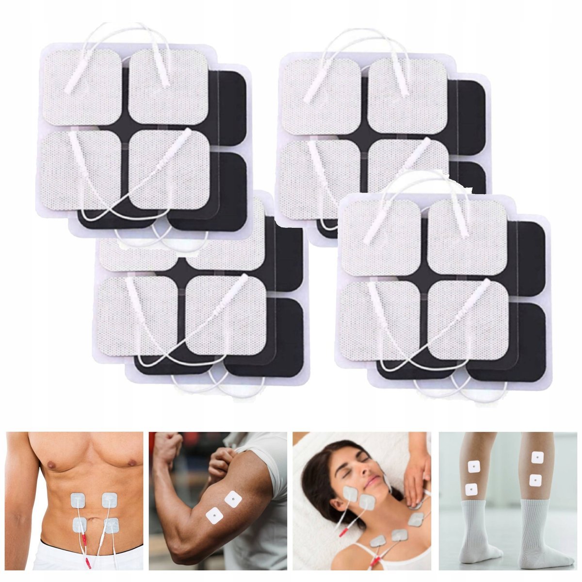 ELEKTRODA ŻELOWA TENS EMS DO ELEKTROSTYMULATORA ELEKTRODY ŻELOWE 16SZT