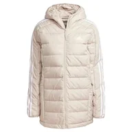 Kurtki damskie - adidas Damska kurtka z kapturem Essentials 3S Light Down z kapturem, XS - miniaturka - grafika 1