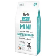 Sucha karma dla psów - Brit Care Mini Light&Sterilised Rabbit&Salmon 2 kg - miniaturka - grafika 1