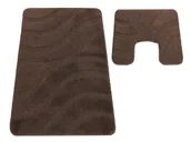 Dywaniki łazienkowe - Brązowy zestaw dywaników łazienkowych M4-M27 - miniaturka - grafika 1