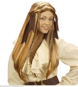 Dodatki do strojów karnawałowych - Peruka piratki, rozmiar uniwersalny - miniaturka - grafika 1