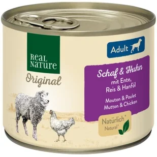 REAL NATURE ADULT Baranina i kurczak 12x200 g - Mokra karma dla psów - miniaturka - grafika 1