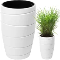 Donice - Donica PASSA 400 średnia - biały LA851-05 LAMELA - miniaturka - grafika 1