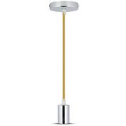 Lampy sufitowe - V-TAC V-TAC lampa wisząca VT-7338 E27 Max 60W beżowa SKU 3794 - miniaturka - grafika 1