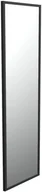 Lustra - Lustro prostokątne Loft 163 x 43 cm w ramie czarne - miniaturka - grafika 1