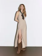 Kozaki damskie - Reserved - Zamszowe kozaki - brązowy - miniaturka - grafika 1