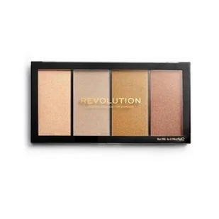 Makeup Revolution Reloaded paleta rozjaśniaczy odcień Lustre Lights Heatwave 4 x 5 g - Cienie do powiek - miniaturka - grafika 2
