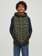 Kurtki i płaszcze dla chłopców - Jack&Jones Junior Kamizelka Hero 12212854 Zielony Regular Fit - miniaturka - grafika 1