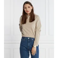 Bluzy damskie - CALVIN KLEIN JEANS Bluza | Cropped Fit - miniaturka - grafika 1
