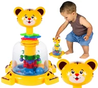 Zabawki sensoryczne - Kolorowy BĄCZEK TYGRYSEK z Kuleczkami Karuzela - miniaturka - grafika 1