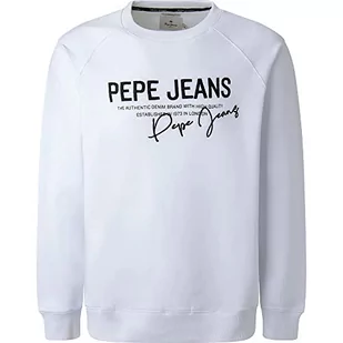 Pepe Jeans sweter męski penn, 800 biały, XXL - Swetry męskie - miniaturka - grafika 1