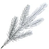 Sztuczne kwiaty - Gałązka Dekoracyjna Świerk Oszroniony Na Stroik - miniaturka - grafika 1