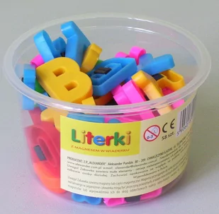 Alexander Literki z magnesem zestaw edukacyjny - Przybory szkolne - miniaturka - grafika 1