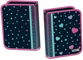 Piórniki - Piórnik z wyposażeniem 23 elementy LOOZZ Hearts granatowy różowy - miniaturka - grafika 1