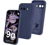 Etui i futerały do telefonów - Bizon Silikonowe Soft do Google Pixel 9a Ciemno-niebieski - miniaturka - grafika 1