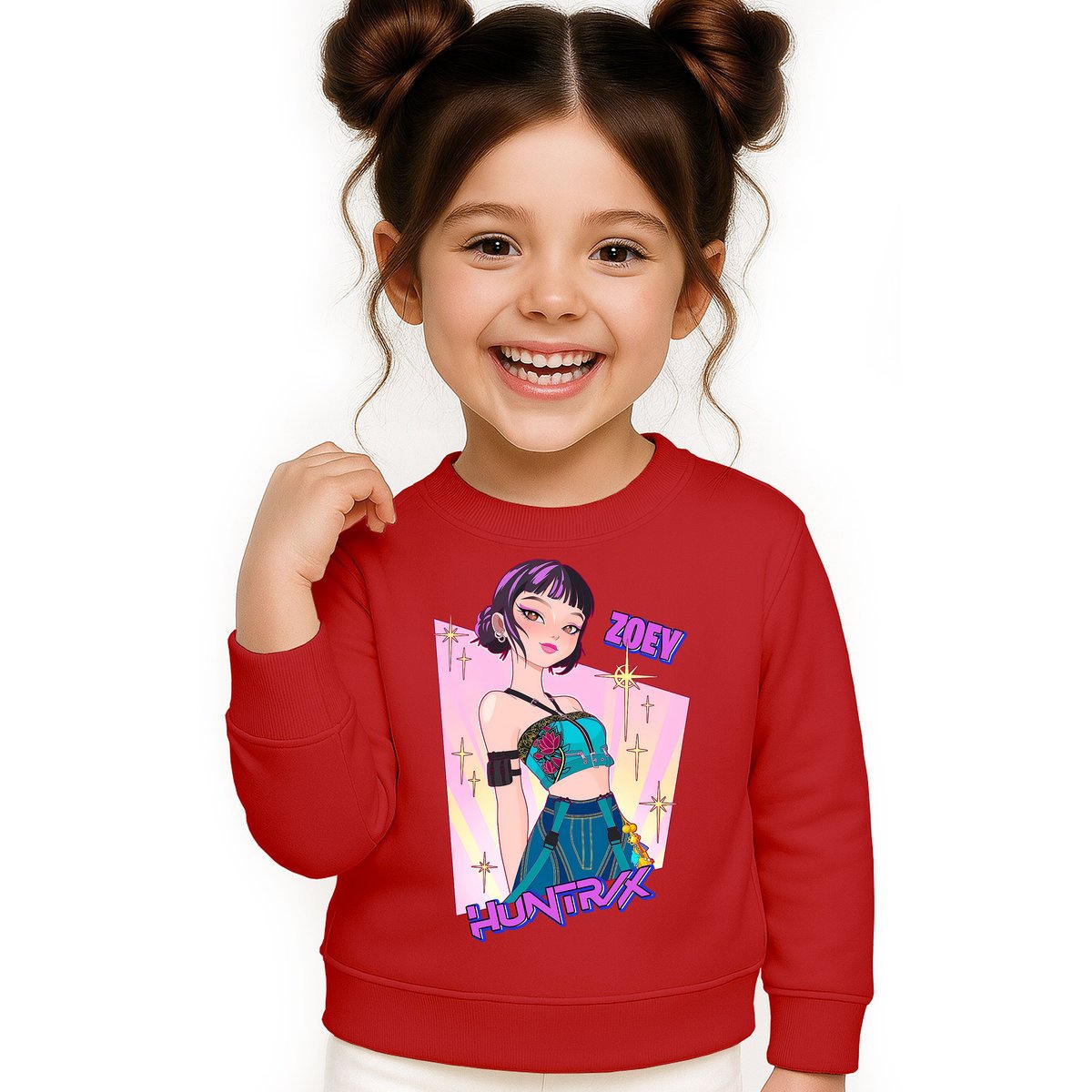 BLUZA DZIECIĘCA HUNTRIX ZOEY KPOP 122-128 BAWEŁNIANA JAKOŚĆ