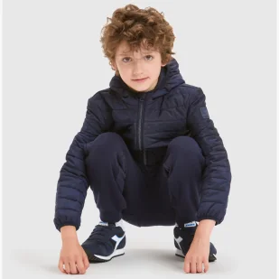 Kurtka dziecięca DIADORA JU.HOODIE LIGHT JACKET - Odzież sportowa dziecięca - miniaturka - grafika 3