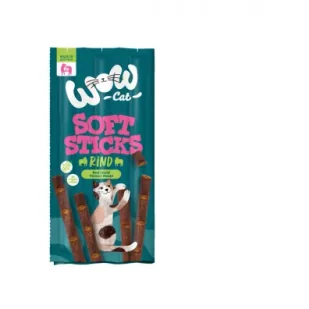 Wow Cat Soft Sticks Rind - miękkie przysmaki z wołowiną dla kota 5 x 6 g - Przysmaki dla kotów - miniaturka - grafika 1