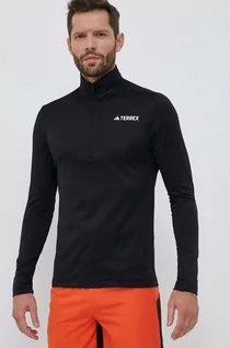 Bluzy męskie - adidas TERREX bluza sportowa Multi kolor czarny gładka - grafika 1