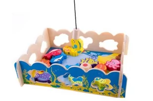 Łowienie rybek z sorterem gra drewniana 676321 - Gry planszowe - miniaturka - grafika 2