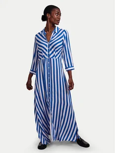 YAS Sukienka koszulowa Savanna 26022663 Niebieski Loose Fit - Sukienki - miniaturka - grafika 1