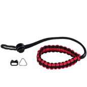Torby fotograficzne i futerały - Genesis Gear Pasek nadgarstkowy paracord czerwono czarny - miniaturka - grafika 1