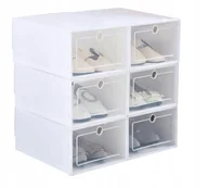 Szafki na buty - Szafka Modulowa Pudelko Na Buty Biala Ramka - miniaturka - grafika 1