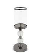 Świeczniki - Świecznik Szary h:34,5 - miniaturka - grafika 1