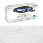 Papier toaletowy - Papier toaletowy mocny 23m biały 3 warstwy Bulkysoft Excelence 8 rolek - miniaturka - grafika 1