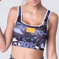 Bielizna sportowa damska - Biustonosz sportowy LABELLAMAFIA TOP LOGOMANIA - miniaturka - grafika 1