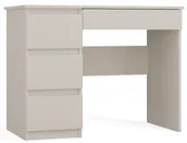 Biurka dla dzieci - Minimalistyczne biurko z szufladami kaszmir R3-P28 - miniaturka - grafika 1