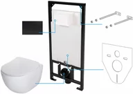 Stelaże i zestawy podtynkowe do WC - Deante Stelaż podtynkowy 6w1 CDEN6ZPW CDEN6ZPW - miniaturka - grafika 1