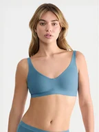 Biustonosze - Sloggi Biustonosz bezfiszbinowy Ever Ease 10219673 Niebieski - miniaturka - grafika 1