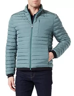 Kurtki męskie - Geox Męska kurtka M Genova Silver Pine/Black, 50, Srebrny pin/czarny, 50 - miniaturka - grafika 1